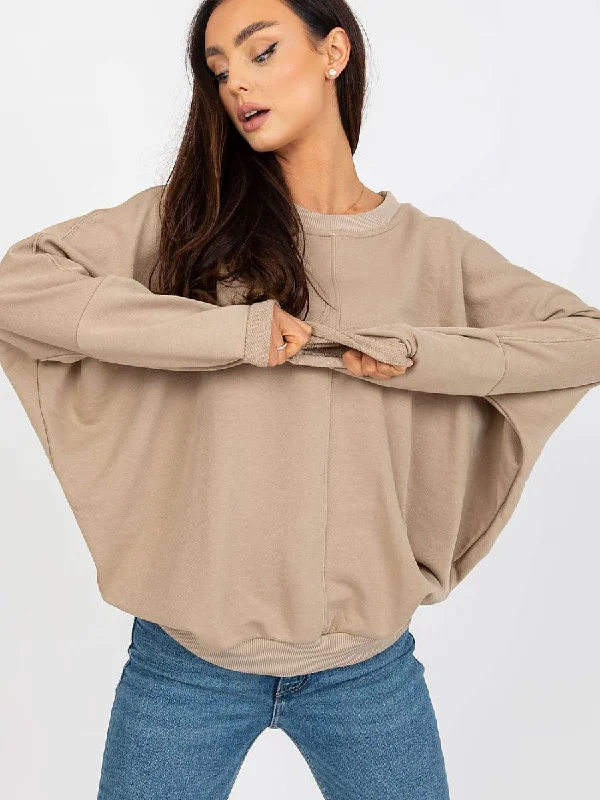 Sweatshirt Rue Paris Hoodie with Stripes Bold Sporty