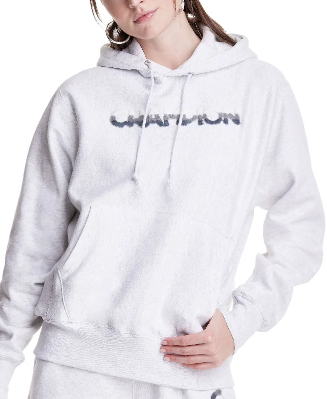 Champion Womens Logo Hoodie Hoodie with Rolled Sleeves Casual Relaxed