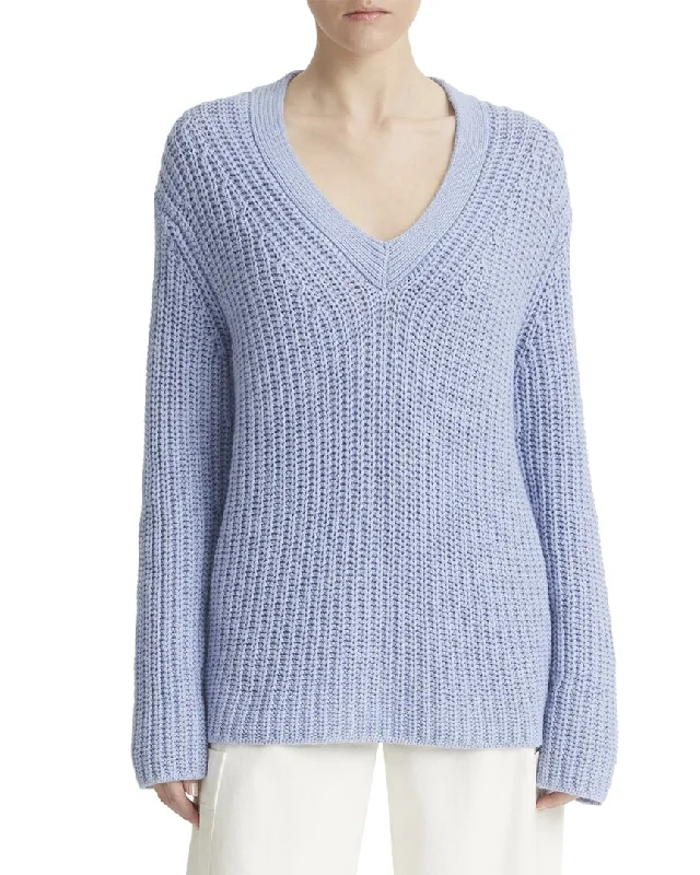 Vince Chunky Shaker Wool & Cashmere-Blend Sweater Hooded Sweater Collared Sweater Shawl Collar Vince Chunky Shaker Wool & Cashmere-Blend Sweater Hooded Sweater Collared Sweater Shawl Collar