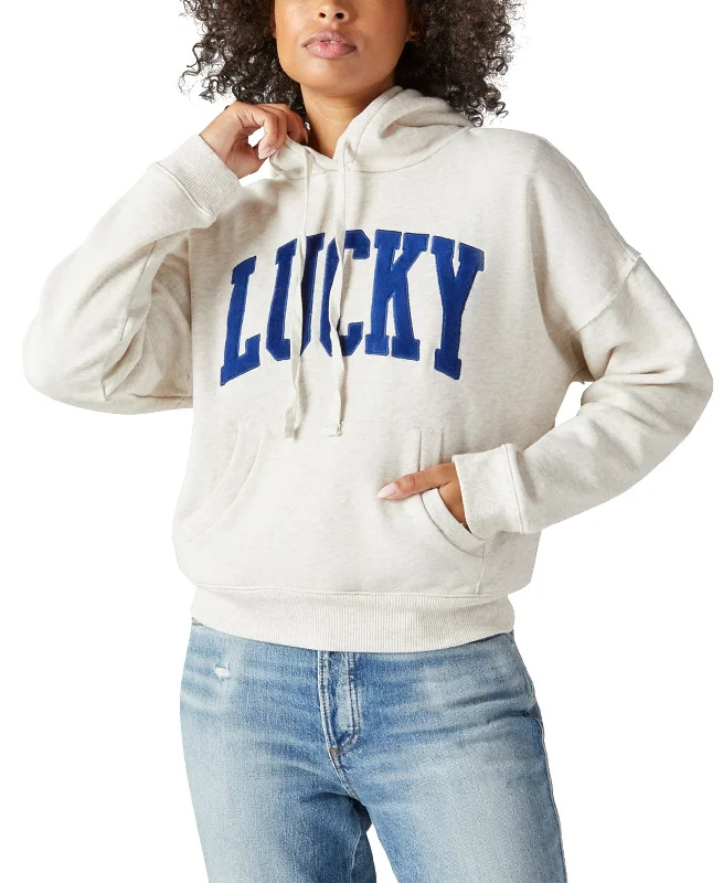 Lucky Brand Chill At Home Fleece Hoodie Hoodie with Neon Bright Vibrant