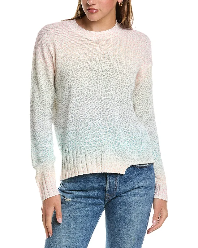 27 Miles Malibu Mini Leopard Print Sweater Satin Fabric Silk Fabric Chiffon Fabric