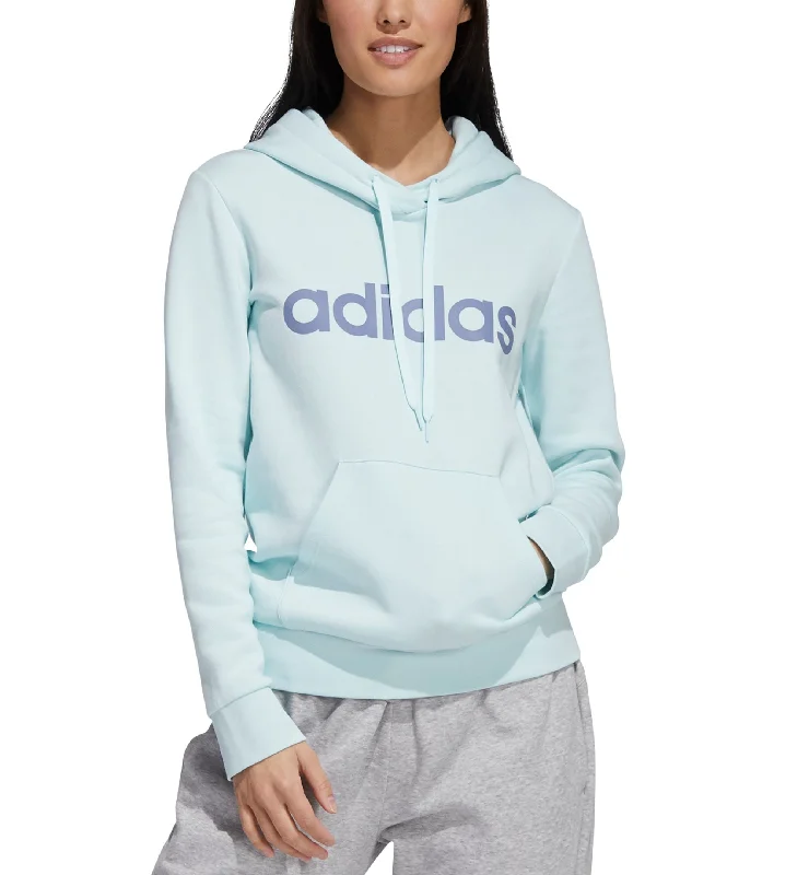 adidas Womens Logo Hoodie Hoodie with Reflective Safety Nightwear