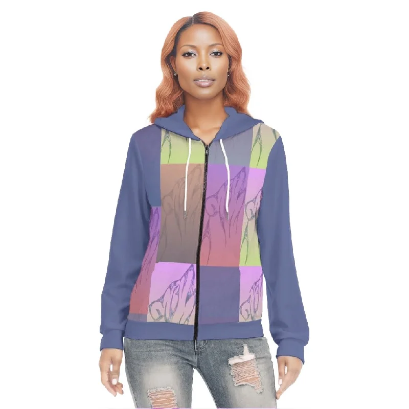 Paxx Womens Long Sleeve Hoodie With Zipper Hoodie with Tied Waist Feminine Flattering Paxx Womens Long Sleeve Hoodie With Zipper Hoodie with Tied Waist Feminine Flattering