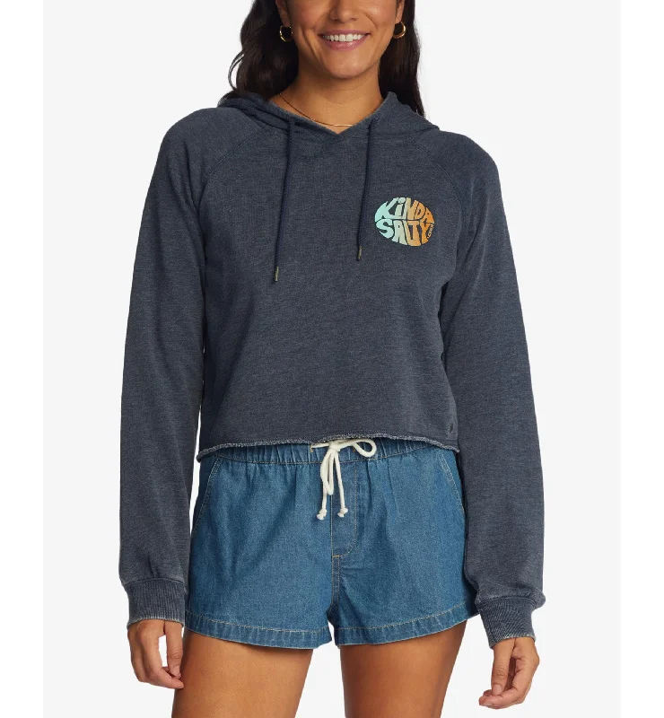 Juniors' We Arrived Graphic-Print Hoodie Hoodie with Frayed Bohemian Relaxed