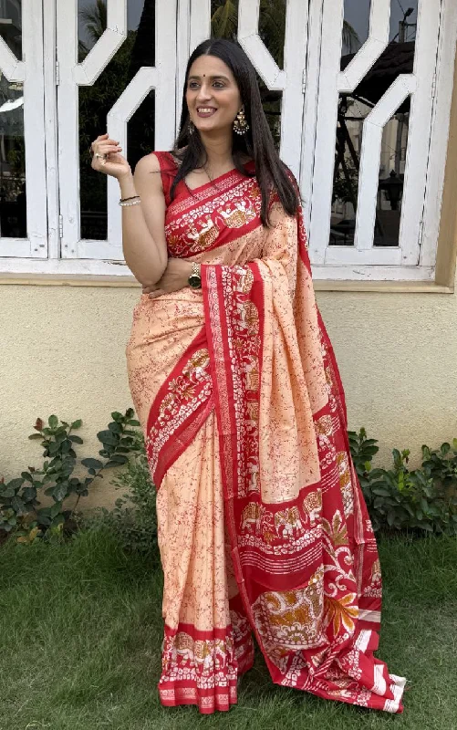 Women Party Wear Printed Creape Silk Saree with Un Stitched Blouse Chic Square Blouse Women Party Wear Printed Creape Silk Saree with Un Stitched Blouse Chic Square Blouse