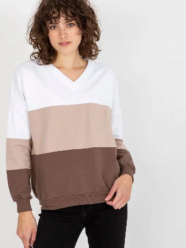 Sweatshirt Rue Paris Hoodie with Mesh Breathable Sporty