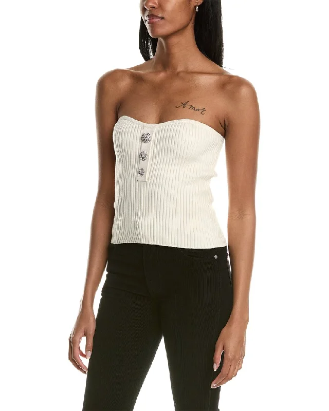 ba&sh Sweater Zippered Buttoned Snapped