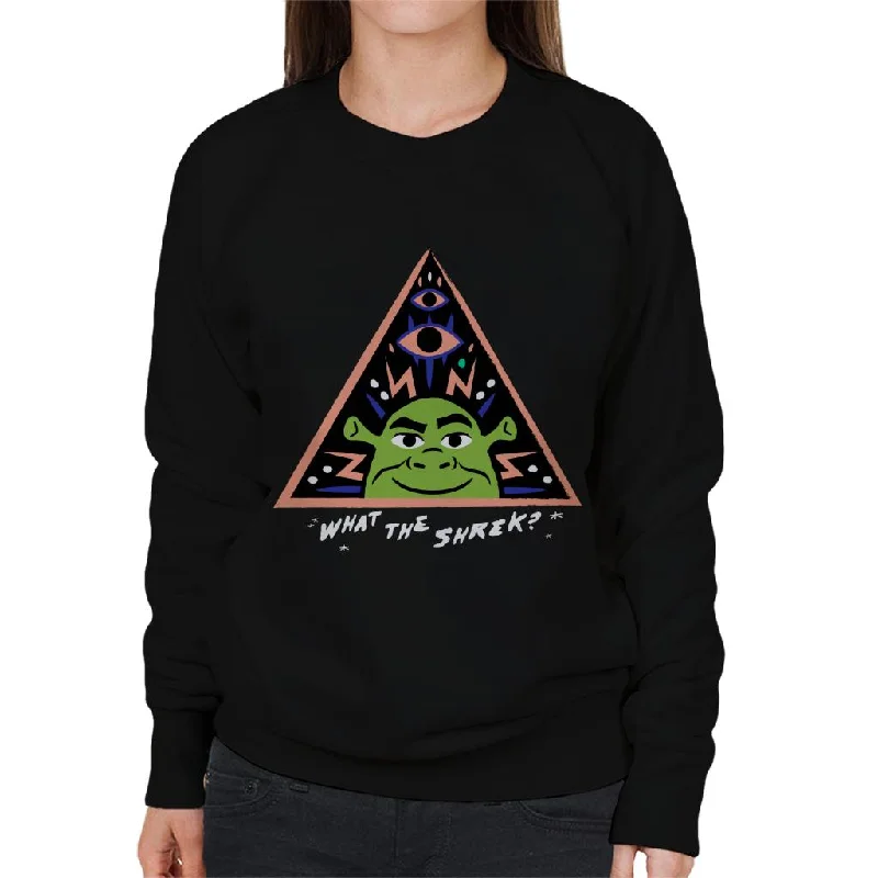 Shrek What The Shrek Triangle Women's Sweatshirt Hoodie with Pastel Soft Subtle