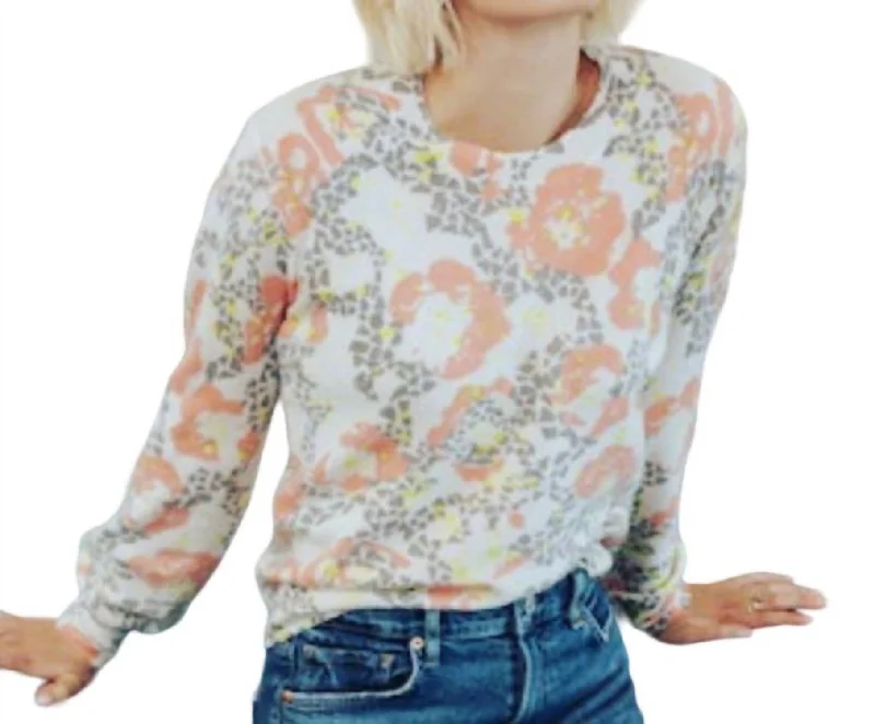 Paulie Sweater In Pink Lace Soft Cozy Warm