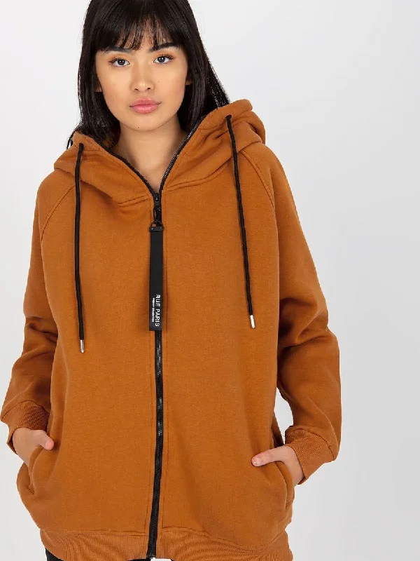 Sweatshirt Rue Paris Hoodie with Relaxed Fit Easy Casual