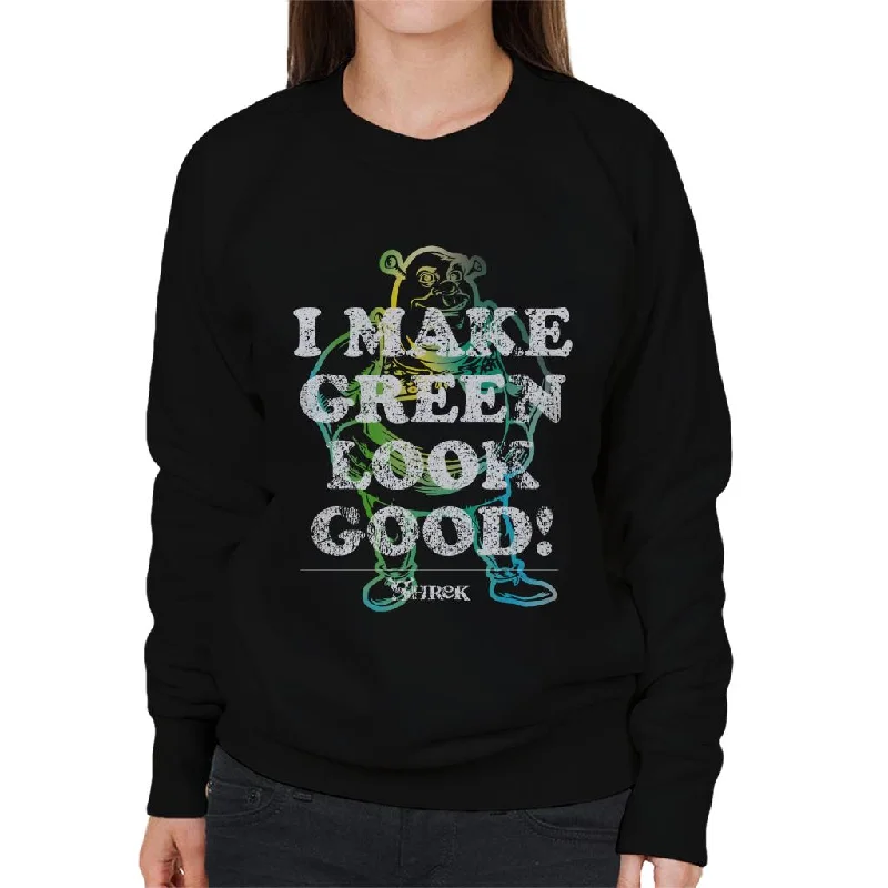 Shrek I Make Green Look Good Women's Sweatshirt Cotton Hoodie Fleece Lining Warmth