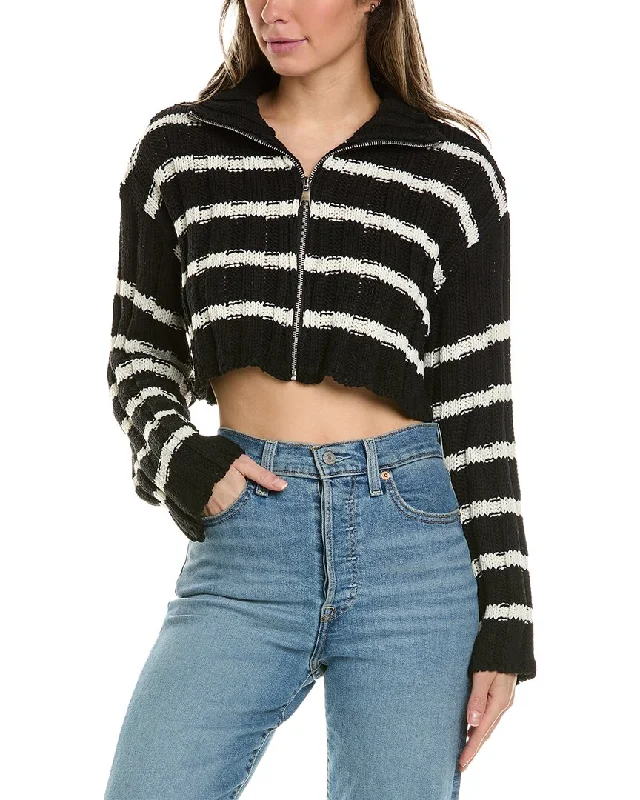 Avantlook Turtleneck Crop Sweater Boat Neck Shawl Collar Notched Collar