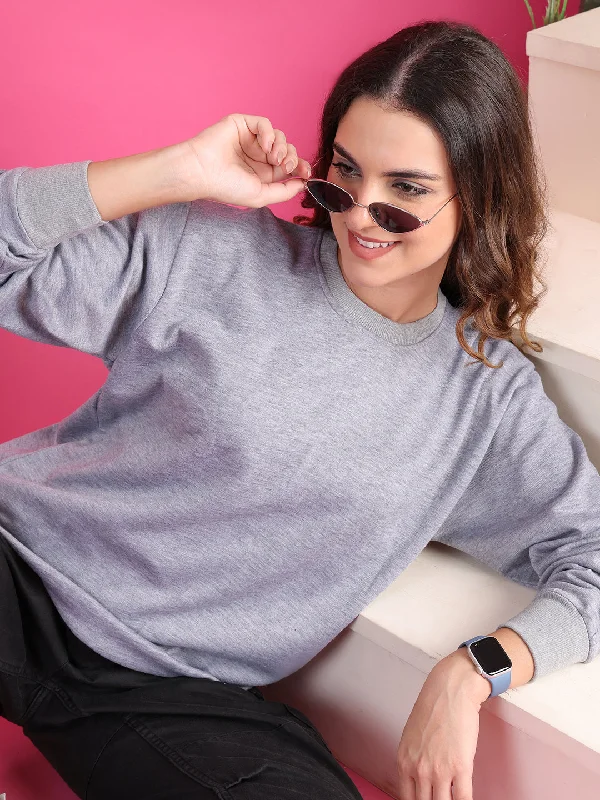 VimaL Jonney Regular Fit Grey Solid Sweatshirt For Women Hoodie with Magnetic Closure Innovative Modern VimaL Jonney Regular Fit Grey Solid Sweatshirt For Women Hoodie with Magnetic Closure Innovative Modern