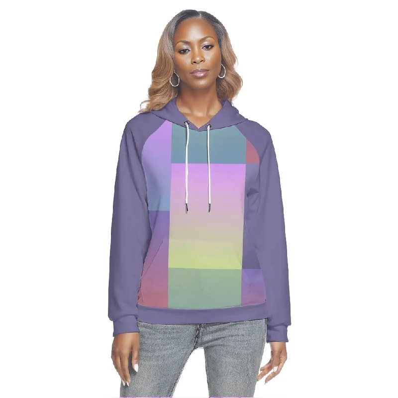Paxx 2 Womens Hoodie With Raglan Sleeve Hoodie with Strings Custom Fit Adjustable