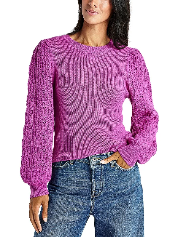 Womens Knit Cashmere Cotton Blend Pullover Sweater Faux Fur Fabric Real Fur Fabric Shearling Fabric