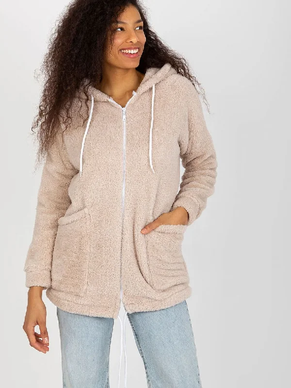 Sweatshirt Rue Paris Hoodie with Sequins Glamorous Eye-catching