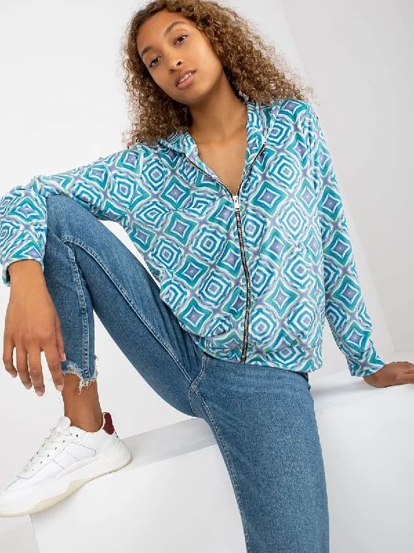 Sweatshirt Rue Paris Hoodie with Cropped Fit Short Trendy