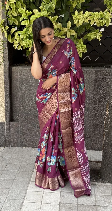Women Party Wear Jeaquard Butti Dhola silk Saree with Un Stitched Blouse Soft Satin Blouse Women Party Wear Jeaquard Butti Dhola silk Saree with Un Stitched Blouse Soft Satin Blouse