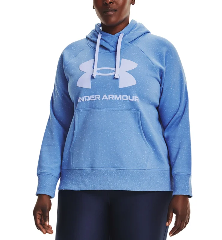 Under Armour Plus Size Ua Rival Fleece Logo Hoodie Hoodie with Hem Patch Decorative Personalized Under Armour Plus Size Ua Rival Fleece Logo Hoodie Hoodie with Hem Patch Decorative Personalized