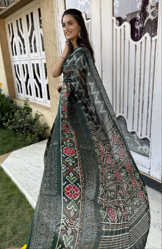 Women Party Wear Bandhej Pura Candy Cotton Silk Saree with Un Stitched Blouse Classic Minimalist Blouse Women Party Wear Bandhej Pura Candy Cotton Silk Saree with Un Stitched Blouse Classic Minimalist Blouse