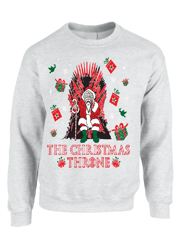 Adult Sweatshirt The Christmas Throne Santa Best Ugly Xmas Top Hoodie with Longline Fit Extended Stylish Adult Sweatshirt The Christmas Throne Santa Best Ugly Xmas Top Hoodie with Longline Fit Extended Stylish
