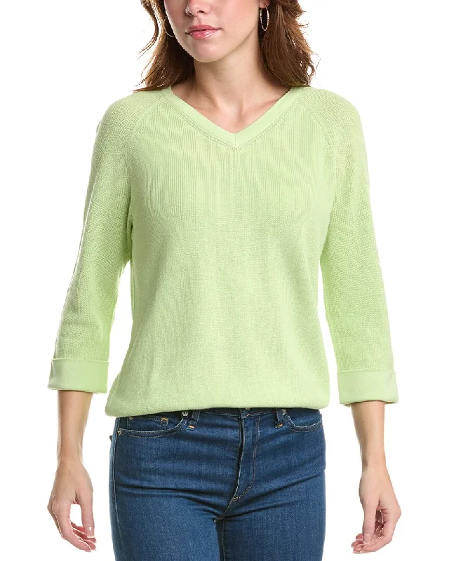 Edinburgh Knitwear Shaker Knit Sweater Neon Metallic Matte