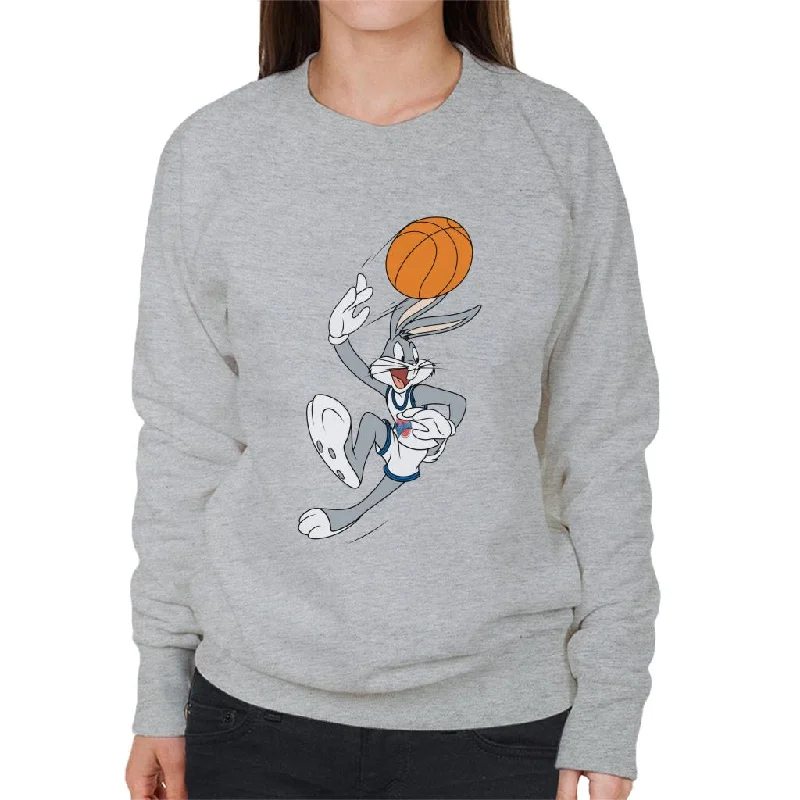 Space Jam Bugs Bunny Basketball Women's Sweatshirt Hoodie with Gradient Ombre Colorful Space Jam Bugs Bunny Basketball Women's Sweatshirt Hoodie with Gradient Ombre Colorful