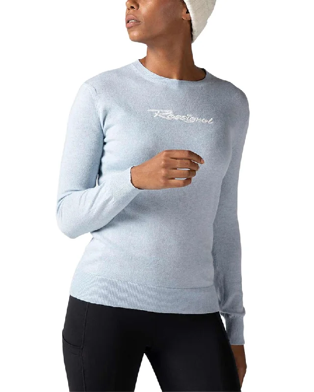 Rossignol Signature Knit Wool & Cashmere-Blend Sweater Slim Fit Regular Fit Oversized