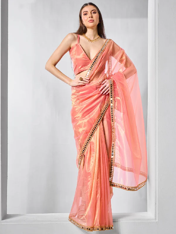 Women Party Wear Embbroidery Worked Tissue Silk Saree with Un Stitched Blouse Soft Modal Blouse Women Party Wear Embbroidery Worked Tissue Silk Saree with Un Stitched Blouse Soft Modal Blouse