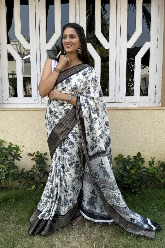 Women Party Wear Jari Lining Fancy Silk Saree with Un Stitched Blouse Mandarin Collar Blouse Women Party Wear Jari Lining Fancy Silk Saree with Un Stitched Blouse Mandarin Collar Blouse