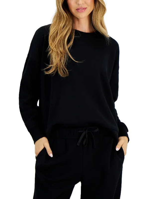 Women's Fleece Crewneck Sweatshirt Oversized Hoodie Comfort Casual