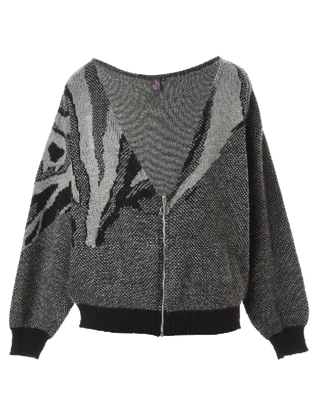 Label Sage Zip Jumper Zippered Front Buttoned Front Snap Front