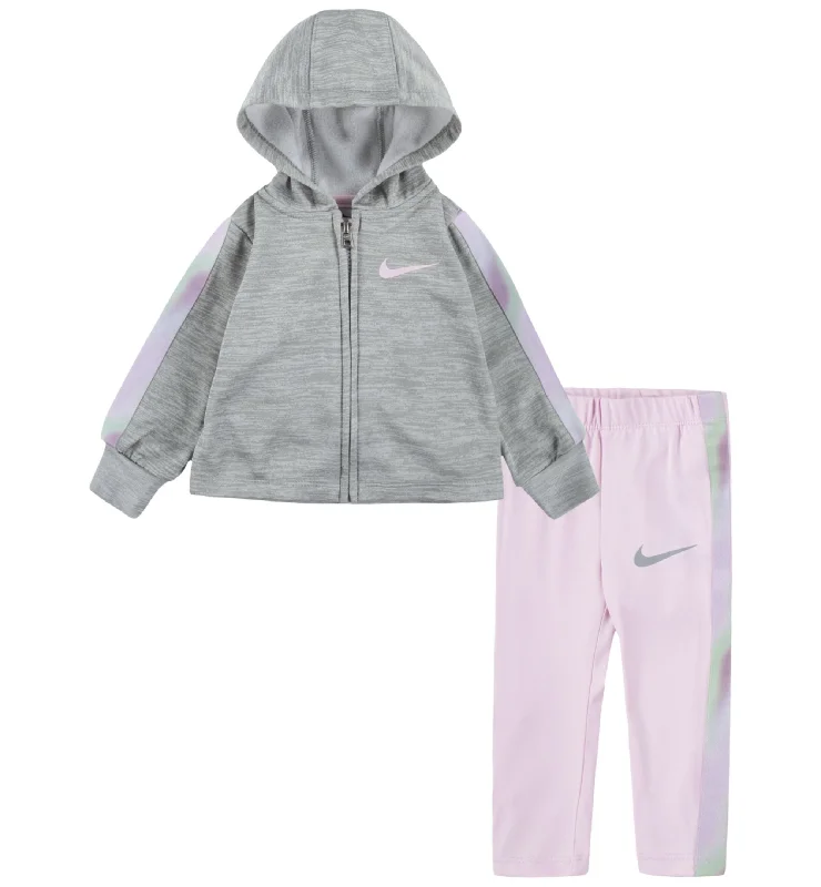 Nike Baby Girls Hoodie Leggings 2 Piece Set Hoodie with Relaxed Fit Easy Casual
