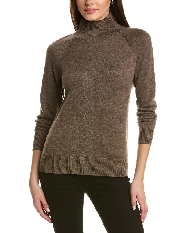 SKEA Dove Wool-Blend Sweater Herringbone Houndstooth Plaid