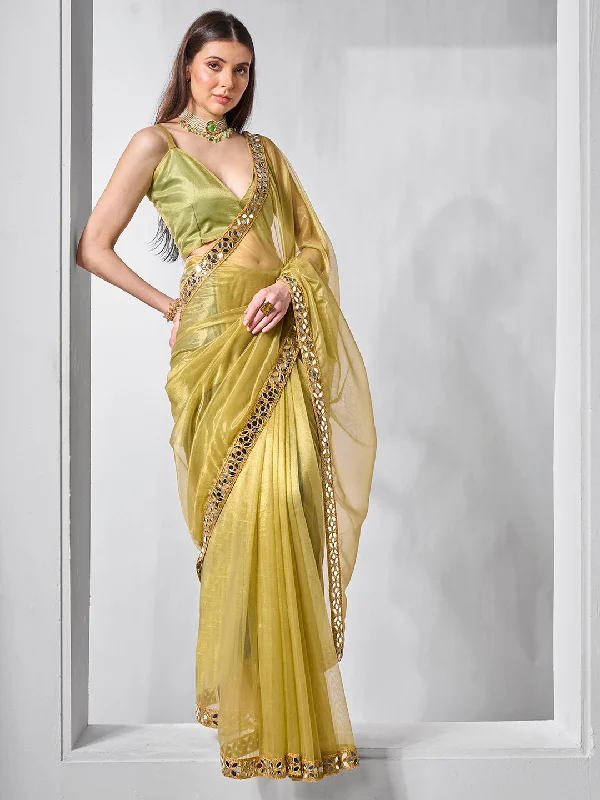 Women Party Wear Embbroidery Worked Tissue Silk Saree with Un Stitched Blouse Collared Satin Blouse Women Party Wear Embbroidery Worked Tissue Silk Saree with Un Stitched Blouse Collared Satin Blouse