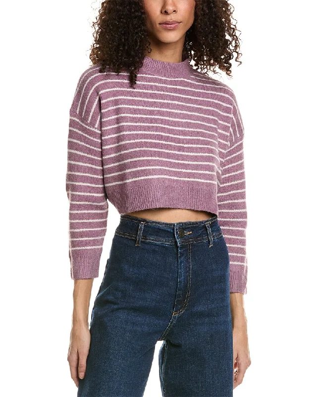 Isla Ciel Striped Sweater Ribbed Striped Patterned