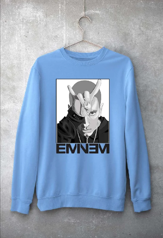 EMINEM Unisex Sweatshirt for Men/Women Hoodie with Monochrome Minimalist Simple