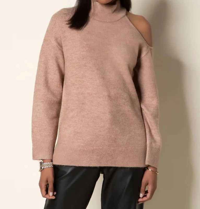 Lolita Sweater In Pale Camel Oversized Loose Flowy