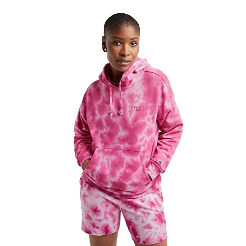Champion Womens Dip-Dyed Sweatshirt Hoodie with Drawcord Adjustable Secure