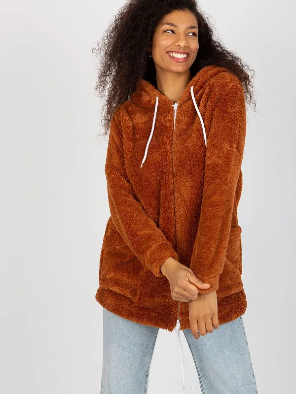Sweatshirt Rue Paris Hoodie with Thumb Holes Functional Cozy