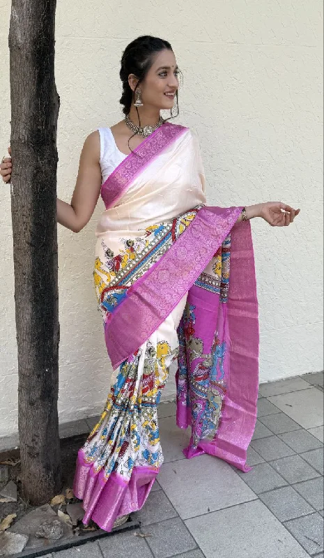 Women Party Wear Flower Print Dhola Silk Saree with Un Stitched Blouse Business Casual Blouse Women Party Wear Flower Print Dhola Silk Saree with Un Stitched Blouse Business Casual Blouse
