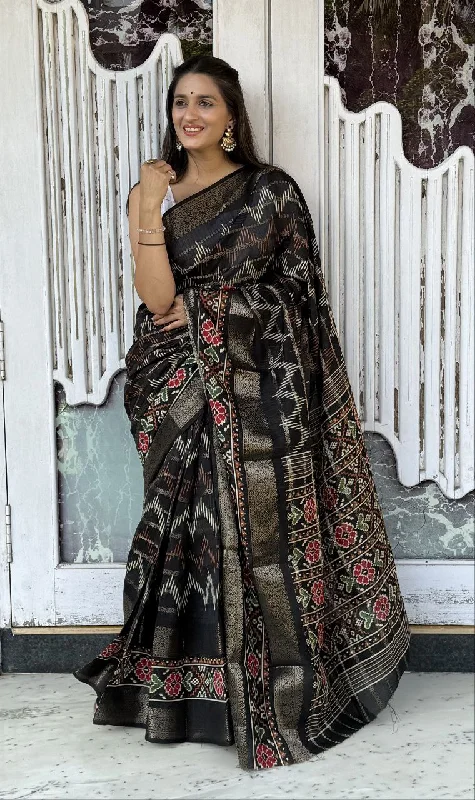 Women Party Wear Bandhej Pura Candy Cotton Silk Saree with Un Stitched Blouse Satin Bow Blouse Women Party Wear Bandhej Pura Candy Cotton Silk Saree with Un Stitched Blouse Satin Bow Blouse