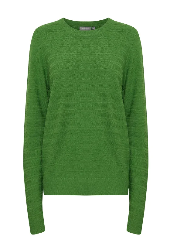 Fransa Ballis Ribbed Sweater, Online Lime Plaid Sweater Polka Dot Checkered