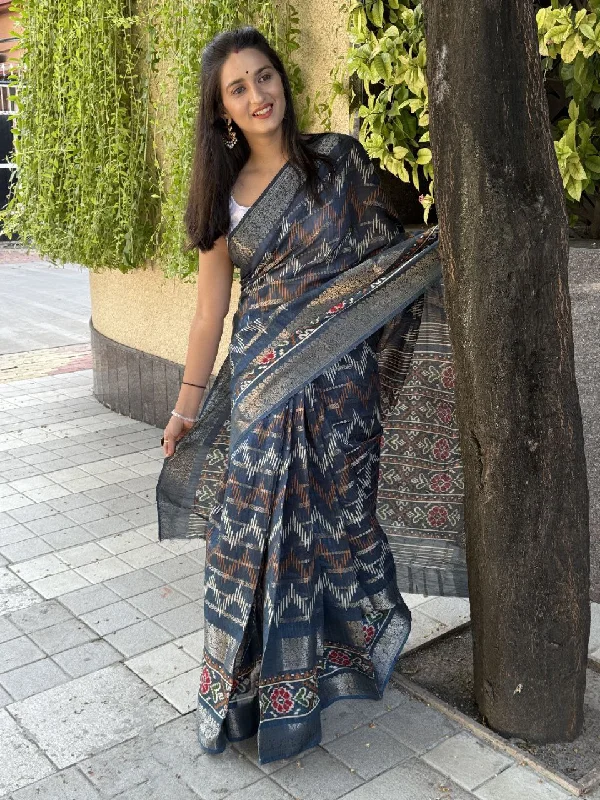 Women Party Wear Bandhej Pura Candy Cotton Silk Saree with Un Stitched Blouse Lightweight Tunic Blouse Women Party Wear Bandhej Pura Candy Cotton Silk Saree with Un Stitched Blouse Lightweight Tunic Blouse