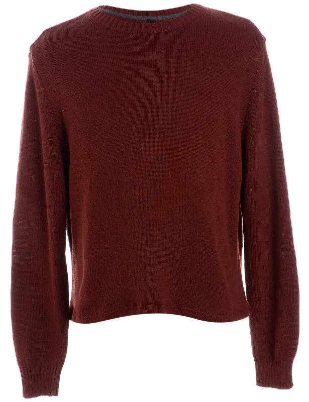 Label Shaun Straight Hem Heavy Knit Jumper Hooded Caped Shawl Collar