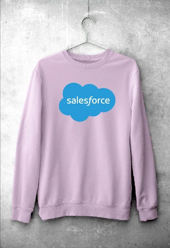 Salesforce Unisex Sweatshirt for Men/Women Hoodie with Hidden Zipper Minimalist Clean Salesforce Unisex Sweatshirt for Men/Women Hoodie with Hidden Zipper Minimalist Clean