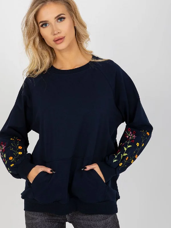 Sweatshirt Rue Paris Hoodie with Crew Neck Simple Timeless