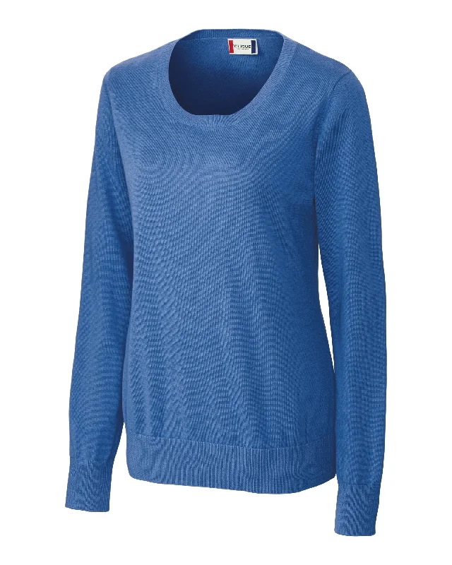 Clique Imatra Scoop Neck Sweater Herringbone Houndstooth Plaid