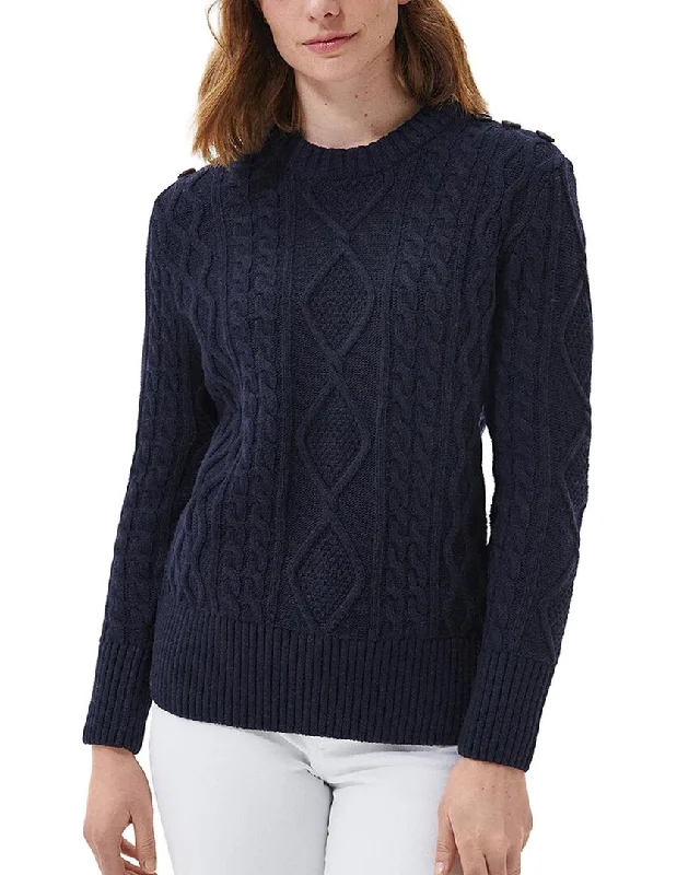 Barbour Wool-Blend Sweater Iron Safe Non-Iron Wrinkle Free