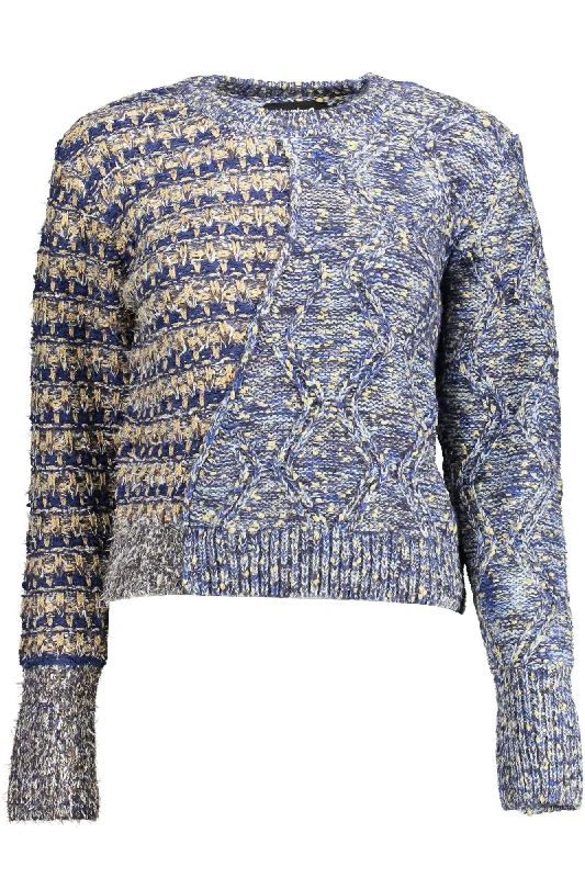 Desigual Eclectic  Contrast Detail Women's Sweater Cotton Fabric Linen Fabric Terry Fabric